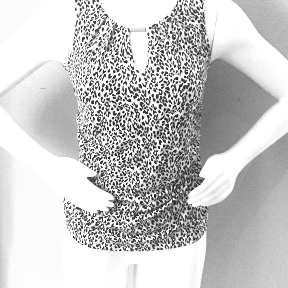 White House black Market XS leopard top